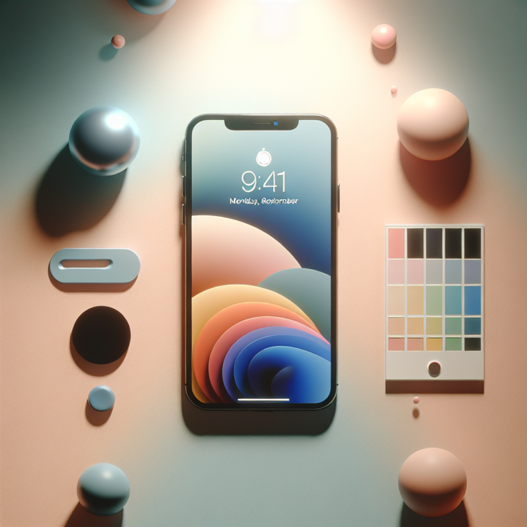 부드러운 그라디언트 배경 위에 아이폰17 실루엣이 놓여 있고, 외관 변색 논란과 원인을 차분히 정리해 설명하는 내용을 상징적으로 표현한 그림