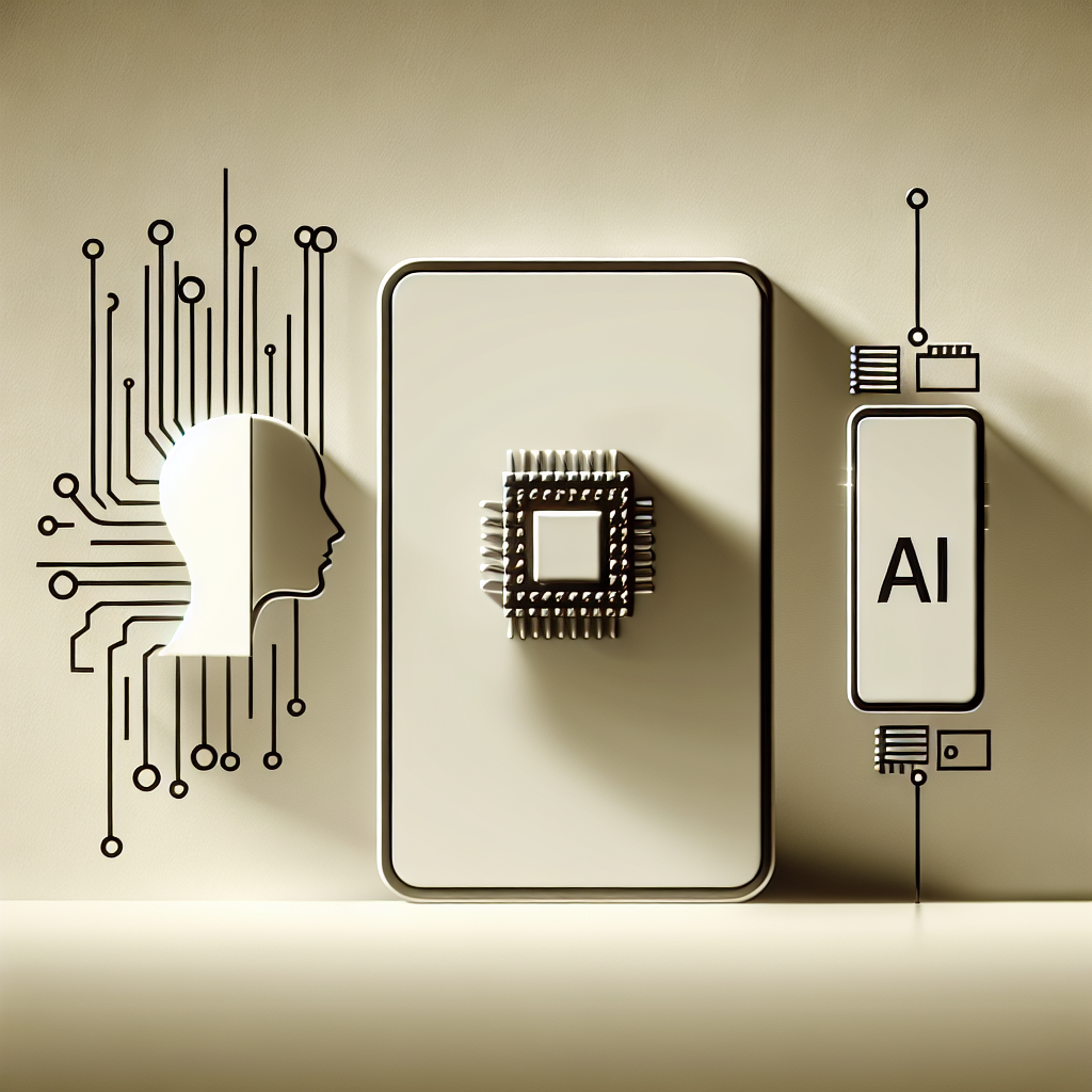 밝은 배경 위에 스마트폰과 폴더블 기기 실루엣, 메모리 칩과 가격표, AI 아이콘이 배치된 구성