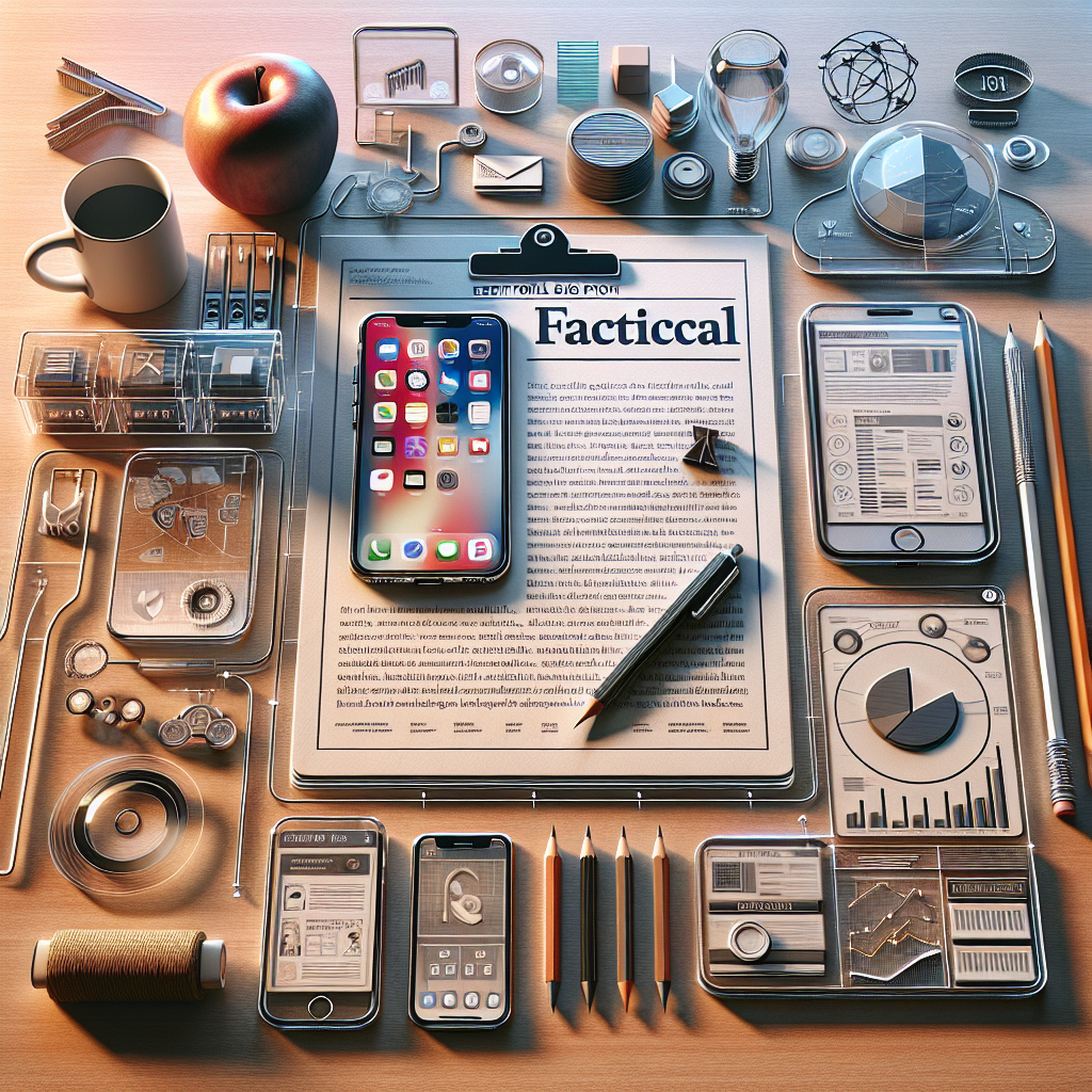 밝은 책상 위 스마트폰 화면과 노트북, 간단한 서류가 정돈된 작업 공간