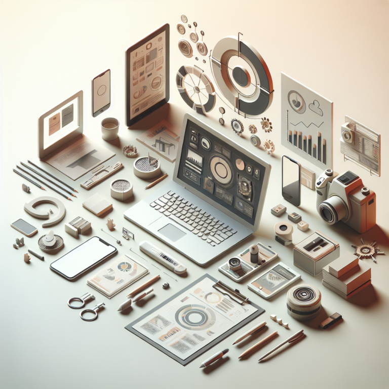 밝은 책상 위 스마트폰과 노트북이 나란히 놓인 실내 작업 공간 모습