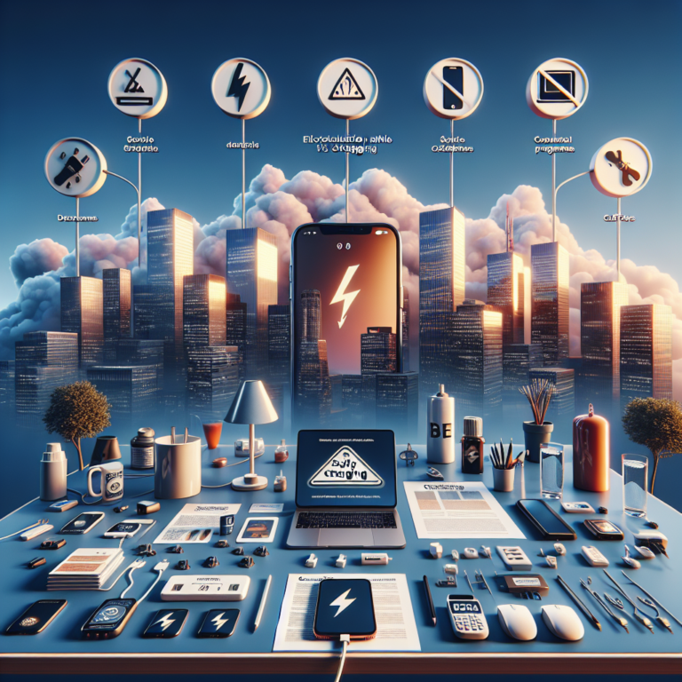 책상 위 스마트폰을 케이블에 연결한 채 사용자가 손으로 조작하는 장면