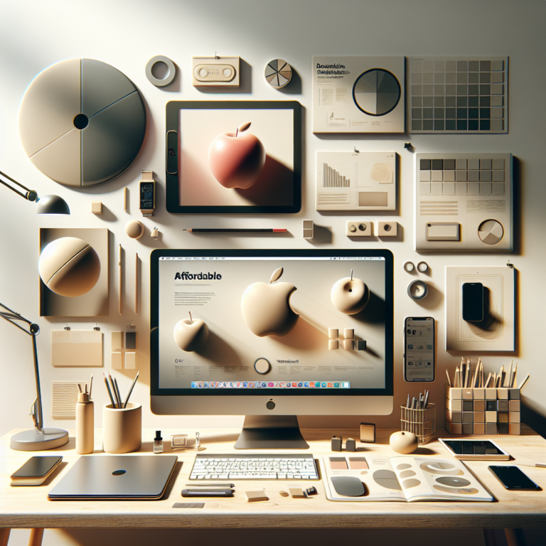 밝은 책상 위에 보급형 스마트폰과 노트북, 메모지가 가지런히 놓인 실내 작업 공간