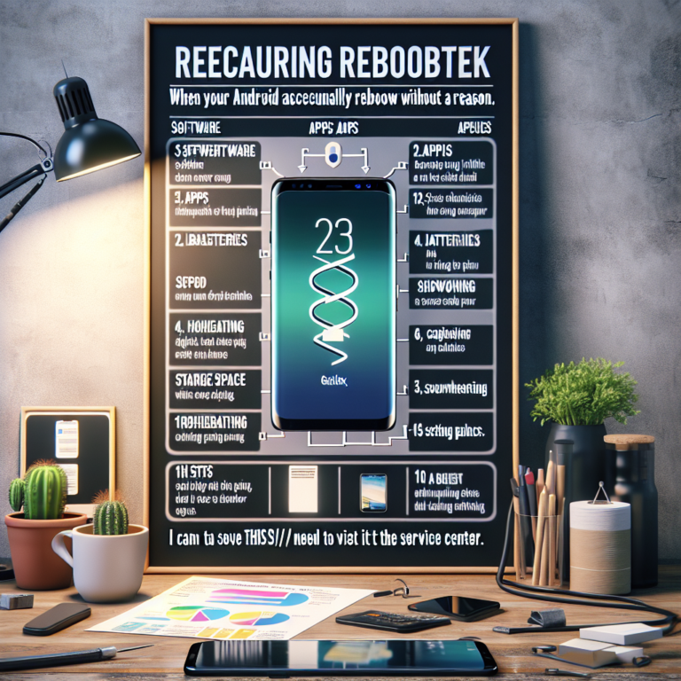 책상 위 스마트폰 화면 옆에 원인별 점검 흐름도가 인쇄된 종이가 놓인 장면